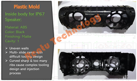 Inside body for IP67 Speaker